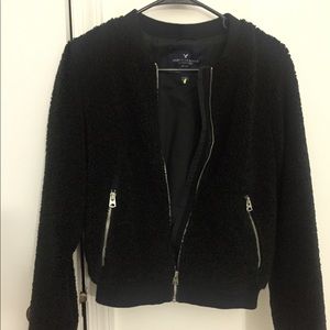 Bottom black jacket woman American eagle